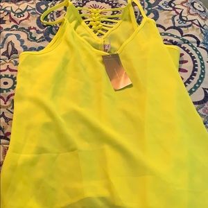 Neon Tank with strappy back